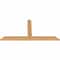 Ekena Millwork Portland Timber Gable Bracket, Western Red Cedar, 48"W x 24"H x 1 1/2"D x 3 1/2"F, 12/12 Pitch GBW048X24X0204POR00SWR - alternate 4